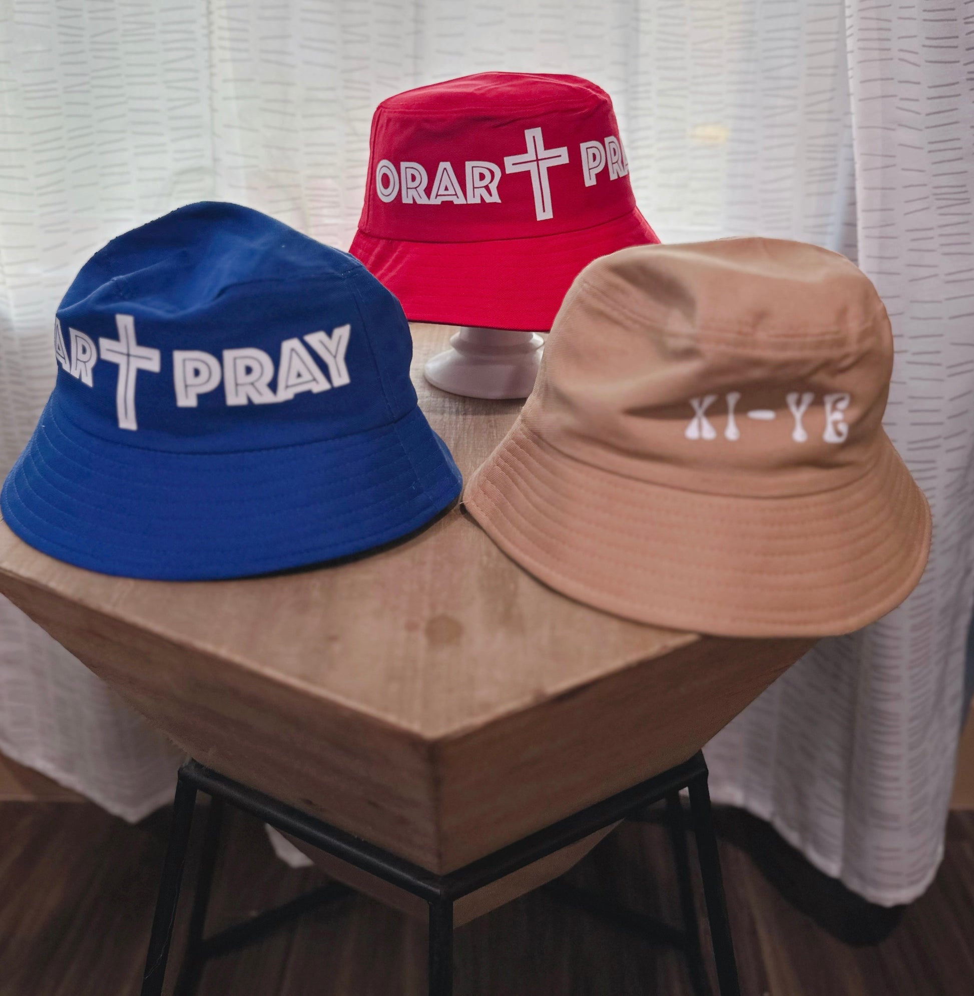 Collection Of Orar Pray Bucket Hats. 